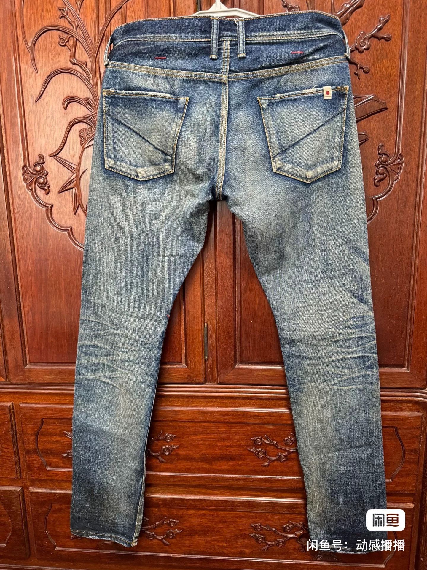 Japanese Brand DEETA Men's Slim Straight Acid Wash Jeans Size US 30 / EU 46 - 3 Thumbnail