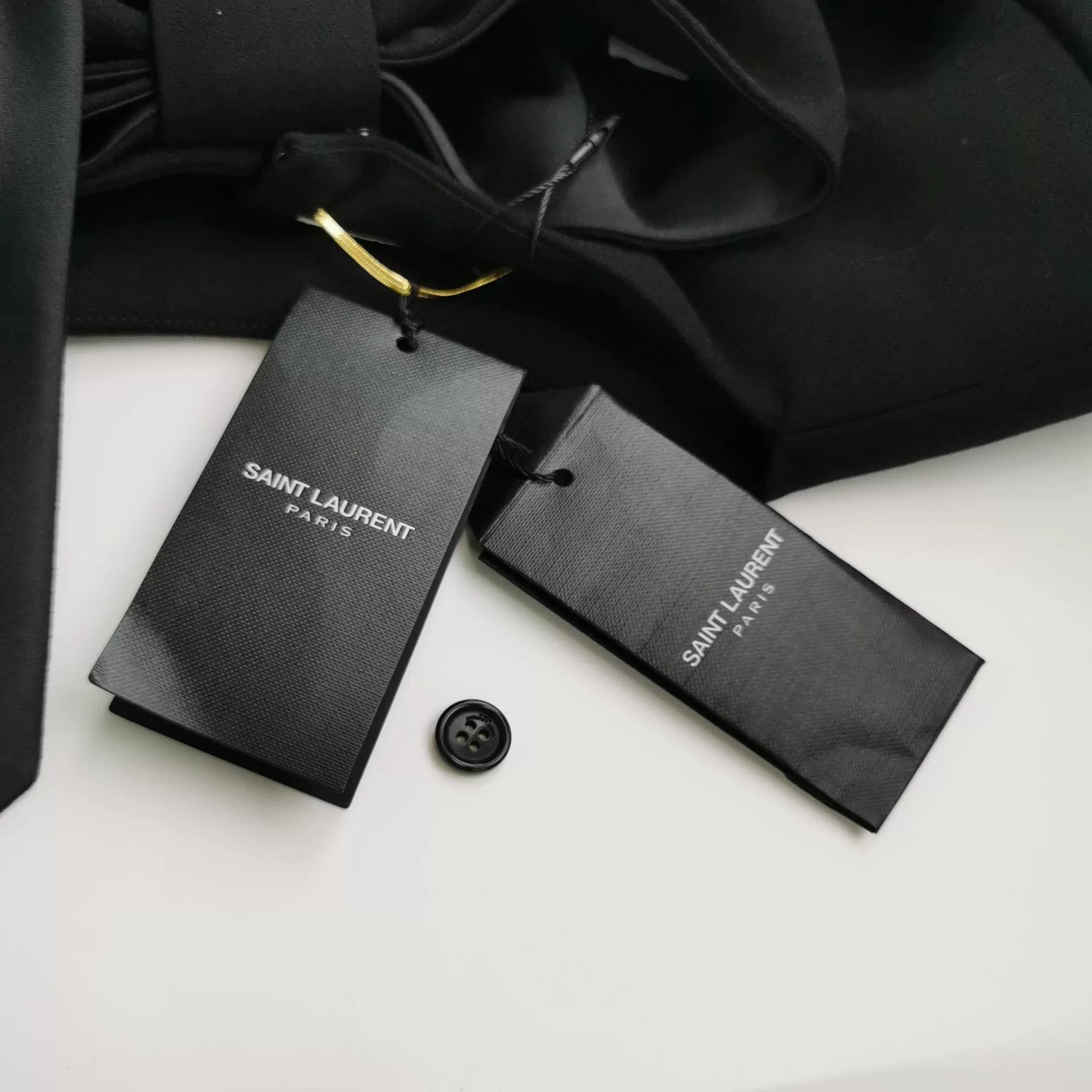 Saint Laurent Paris Saint Laurent Black Dress with Bows Size M / US 6-8 / IT 42-44 - 3 Thumbnail