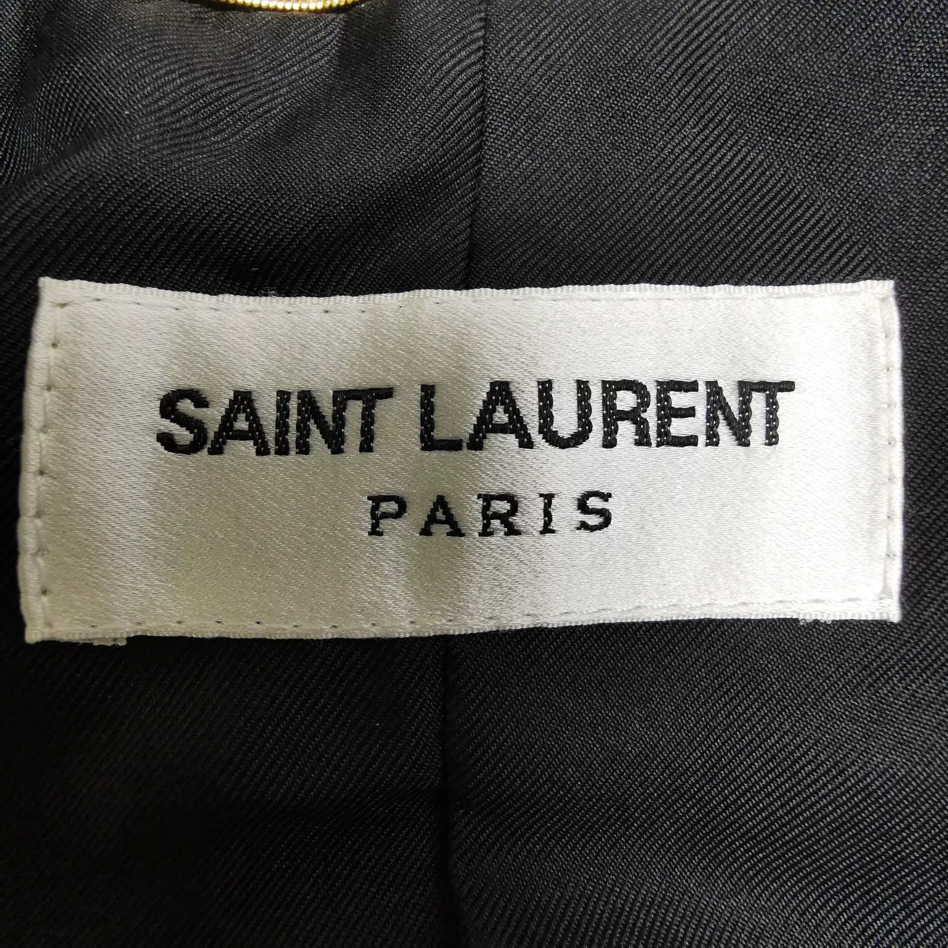 Saint Laurent Paris Saint Laurent Black Blazer Dress with Bow Size XXS / US 00 / IT 34 - 3 Thumbnail