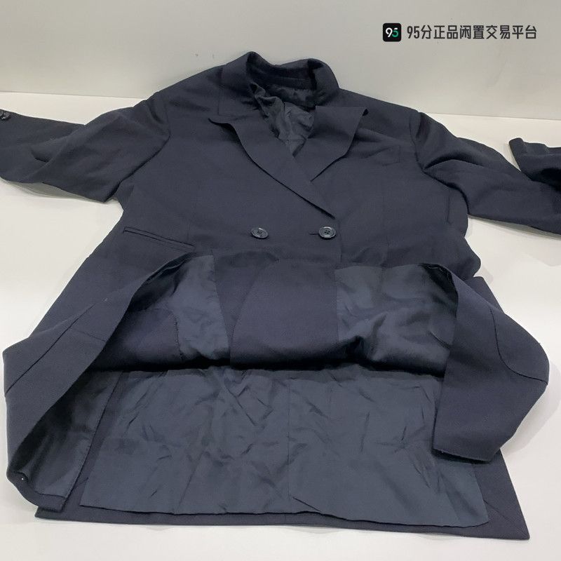 Ermenegildo Zegna Zegna Men's Solid Double-Breasted Lapel Blazer Size US S / EU 44-46 / 1 - 5 Thumbnail
