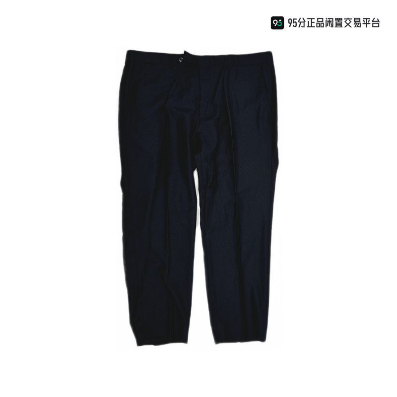 Ermenegildo Zegna Zegna Men's Slim-Fit Pleated Navy Suit Pants Size US 36 / EU 52 - 4 Thumbnail