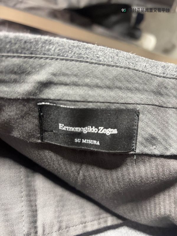 Ermenegildo Zegna Zegna Men's Solid Gray Long Suit Pants Size US 36 / EU 52 - 2 Thumbnail
