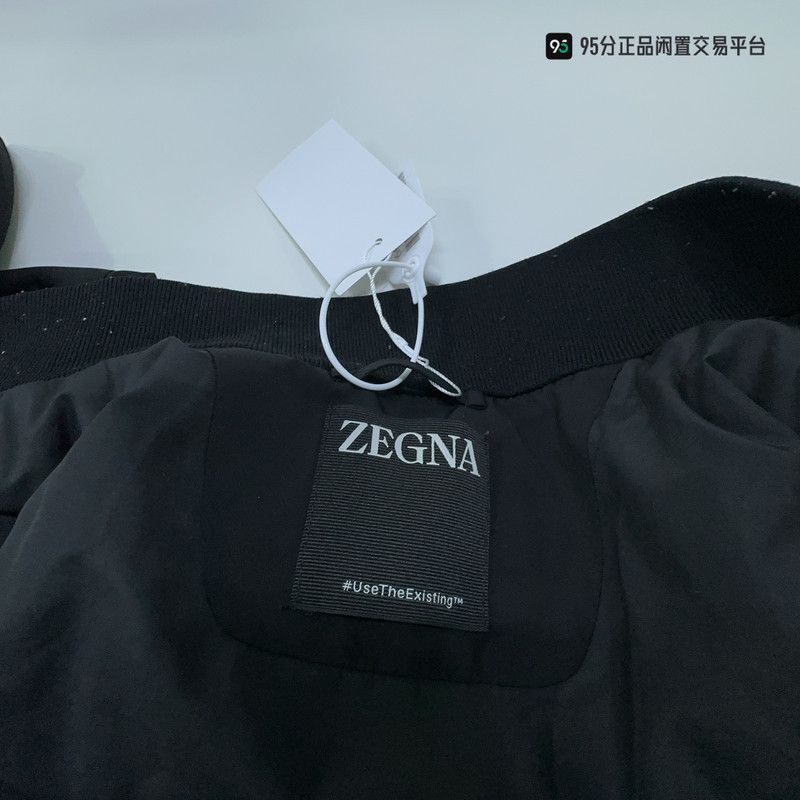 Ermenegildo Zegna Zegna FW22 Men's Solid Zip Stand Collar Jacket Size US M / EU 48-50 / 2 - 4 Thumbnail