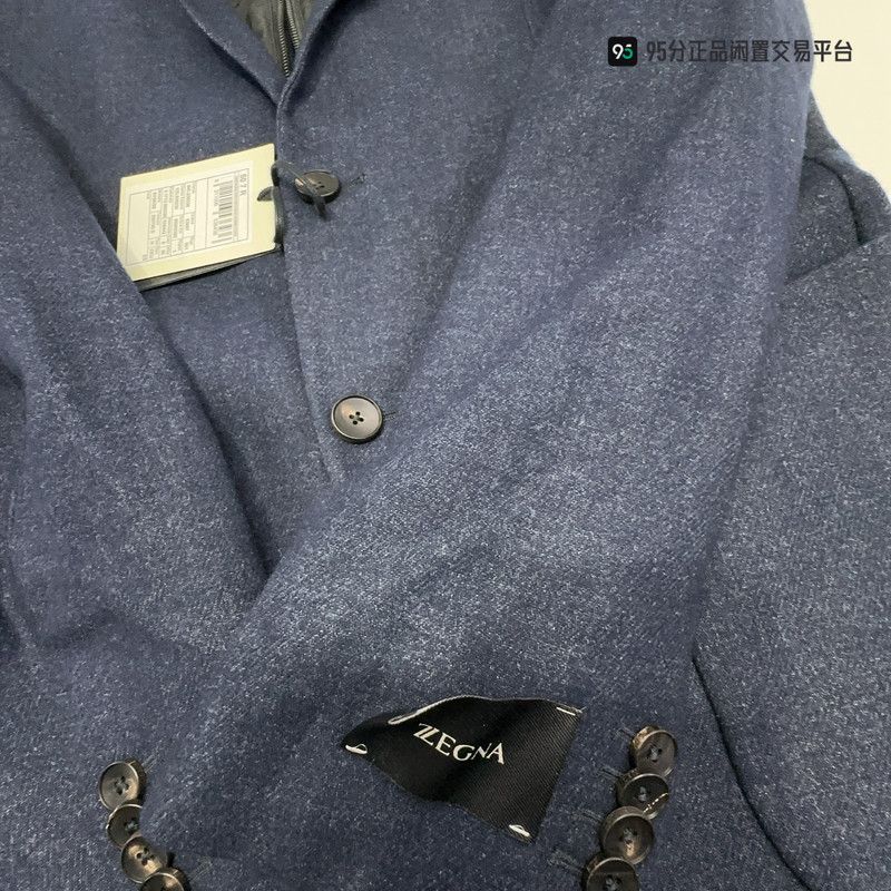 Ermenegildo Zegna Ermenegildo Zegna FW21 Double-Layer Collar Single-Breasted Blazer Size US M / EU 48-50 / 2 - 7 Thumbnail