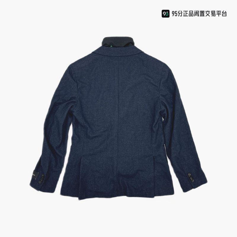 Ermenegildo Zegna Ermenegildo Zegna FW21 Double-Layer Collar Single-Breasted Blazer Size US M / EU 48-50 / 2 - 5 Thumbnail