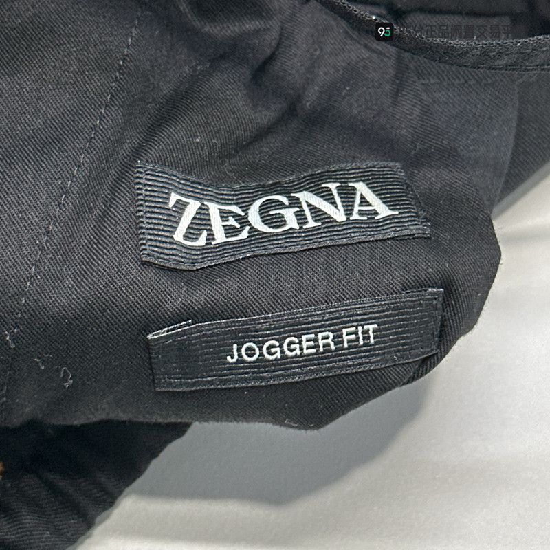 Ermenegildo Zegna Zegna Men's Black Wool Blend Straight-Leg Casual Pants Size US 28 / EU 44 - 5 Thumbnail