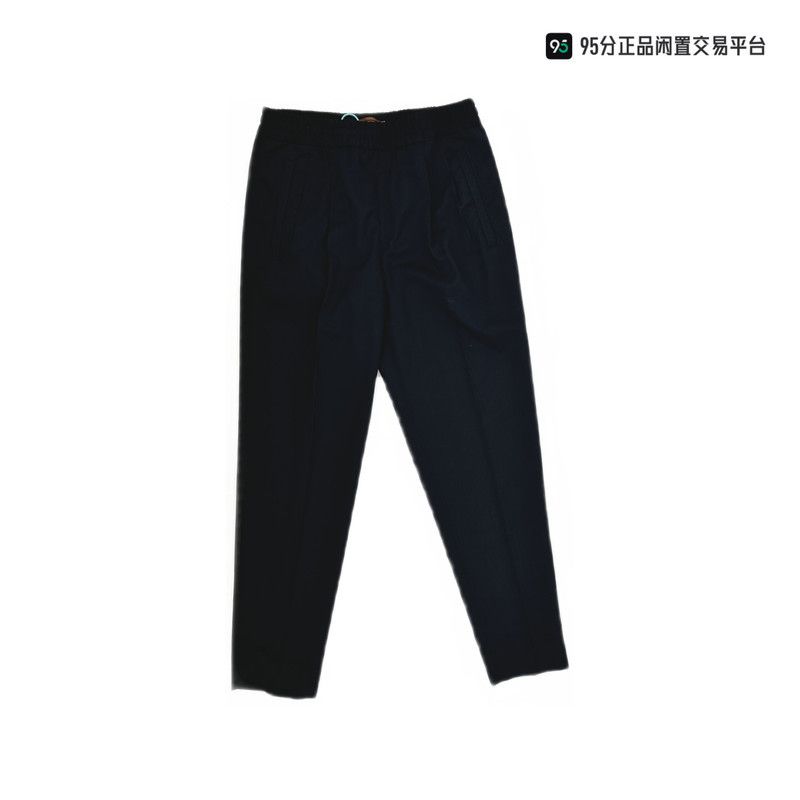 Ermenegildo Zegna Zegna Men's Black Wool Blend Straight-Leg Casual Pants Size US 28 / EU 44 - 3 Thumbnail