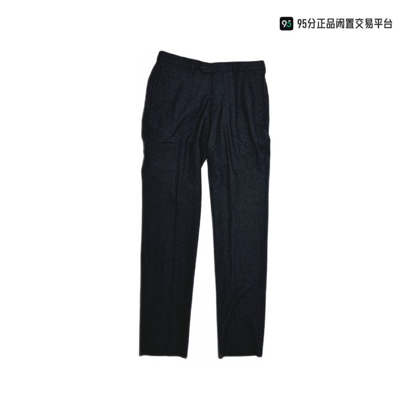 Ermenegildo Zegna Zegna Men's Solid Wool Thick Casual Trousers Size US 30 / EU 46 - 4 Thumbnail
