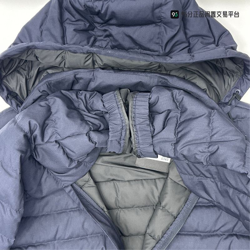 Ermenegildo Zegna Zegna FW22 Navy Quilted Hooded Down Jacket Size US L / EU 52-54 / 3 - 6 Thumbnail