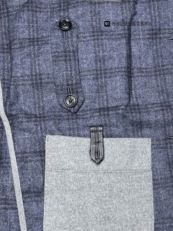 Ermenegildo Zegna Zegna Men's Check Wool Single Blazer Size US M / EU 48-50 / 2 - 2 Thumbnail