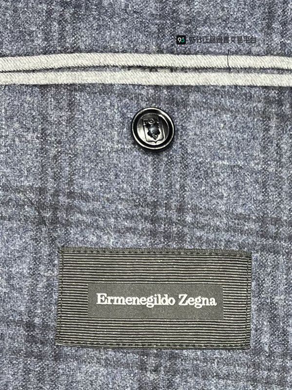 Ermenegildo Zegna Zegna Men's Check Wool Single Blazer Size US M / EU 48-50 / 2 - 5 Thumbnail
