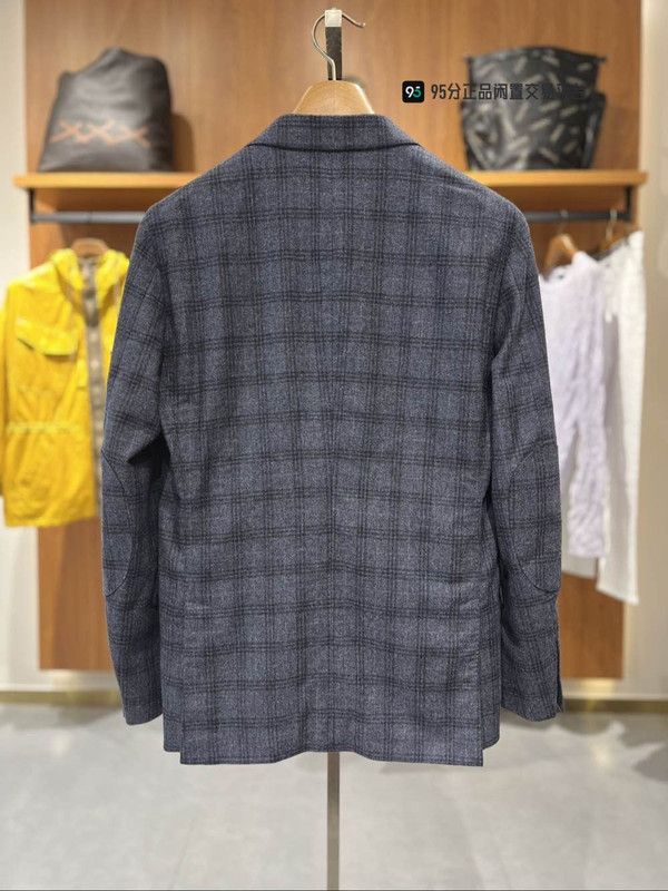 Ermenegildo Zegna Zegna Men's Check Wool Single Blazer Size US M / EU 48-50 / 2 - 3 Thumbnail