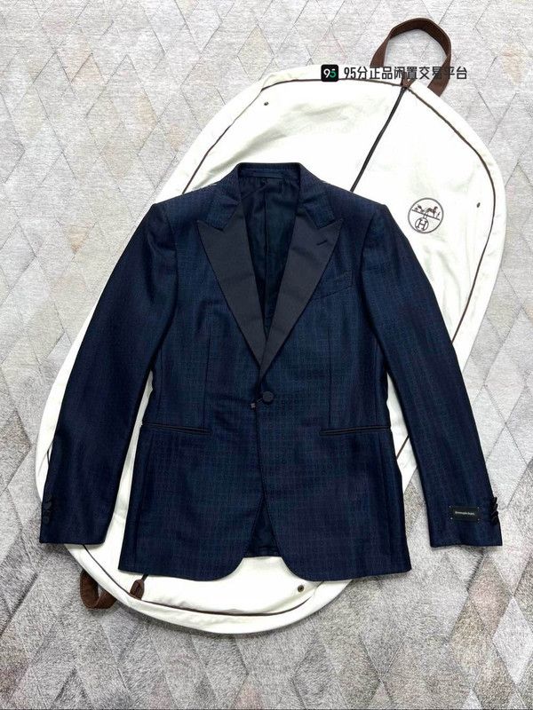 Ermenegildo Zegna Zegna Men's Midnight Check Single-Breasted Suit Size US M / EU 48-50 / 2 - 3 Thumbnail