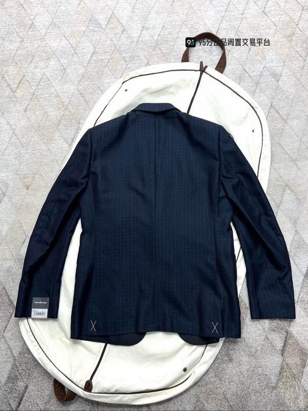 Ermenegildo Zegna Zegna Men's Midnight Check Single-Breasted Suit Size US M / EU 48-50 / 2 - 4 Thumbnail