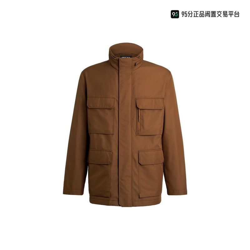 Ermenegildo Zegna Zegna FW23 Solid Zip Stand Collar Utility Jacket Size US L / EU 52-54 / 3 - 4 Thumbnail