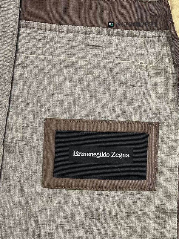 Ermenegildo Zegna Zegna Men's Classic Silk-Linen Suit Size US L / EU 52-54 / 3 - 8 Thumbnail