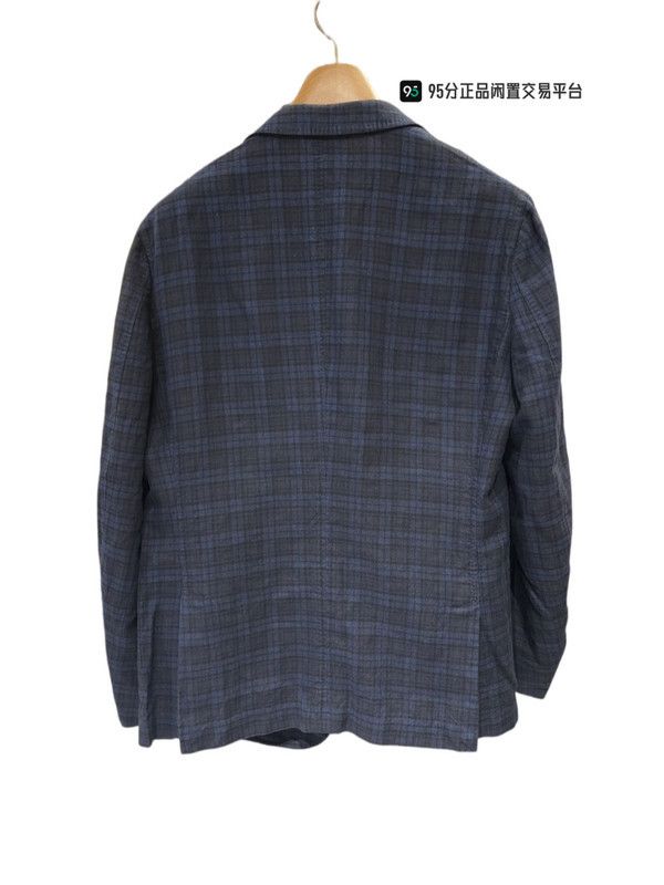 Ermenegildo Zegna Zegna Men's Linen-Cotton Blend Check Blazer Size US L / EU 52-54 / 3 - 5 Thumbnail