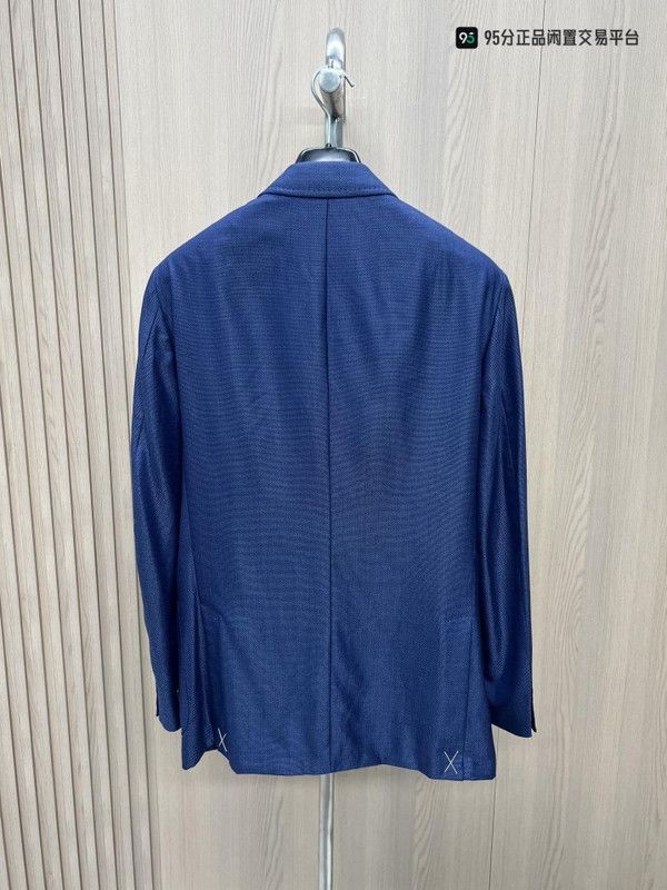 Ermenegildo Zegna Ermenegildo Zegna Men's Wool-Silk Blue Suit Size US S / EU 44-46 / 1 - 3 Thumbnail
