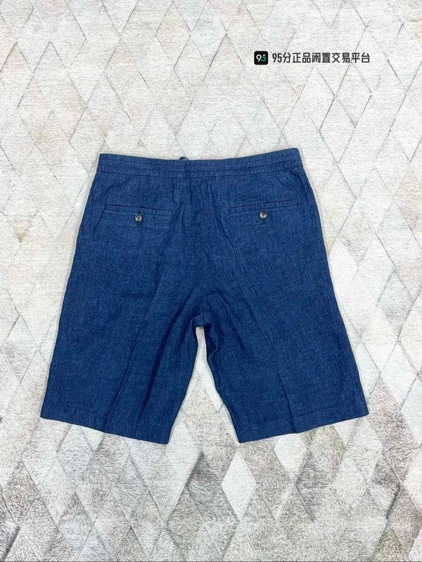 Ermenegildo Zegna Zegna Men's Solid Drawstring Linen Shorts Size US 34 / EU 50 - 5 Thumbnail