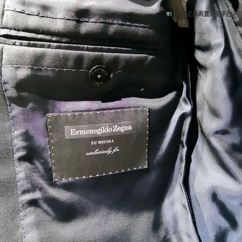 Ermenegildo Zegna Zegna Men's Dark Blue Pinstripe Suit Size US M / EU 48-50 / 2 - 4 Thumbnail