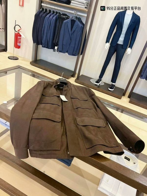 Ermenegildo Zegna Ermenegildo Zegna FW21 Saharaiana Leather Jacket Size US L / EU 52-54 / 3 - 2 Thumbnail
