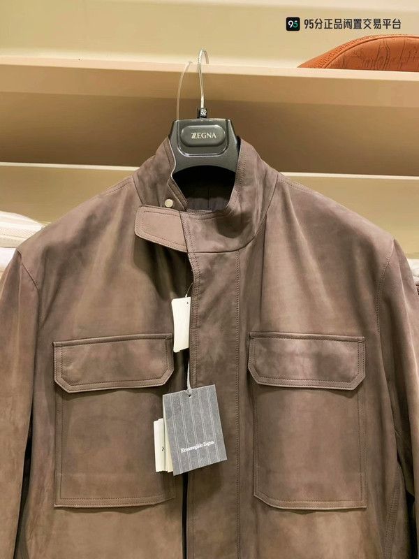 Ermenegildo Zegna Ermenegildo Zegna FW21 Saharaiana Leather Jacket Size US L / EU 52-54 / 3 - 7 Thumbnail