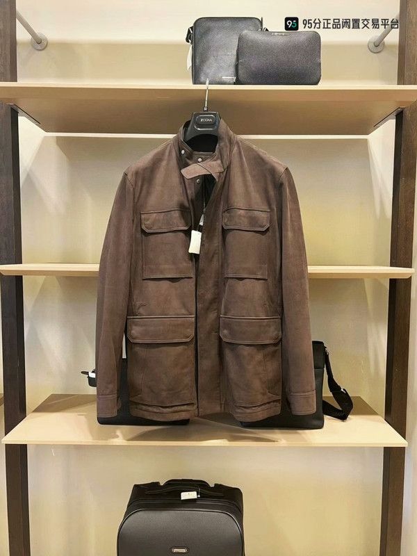 Ermenegildo Zegna Ermenegildo Zegna FW21 Saharaiana Leather Jacket Size US L / EU 52-54 / 3 - 3 Thumbnail