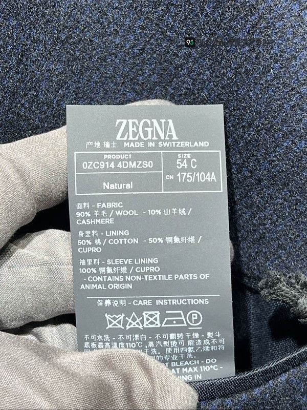 Ermenegildo Zegna Zegna Men's Wool Cashmere Blend Coat Size US L / EU 52-54 / 3 - 3 Thumbnail