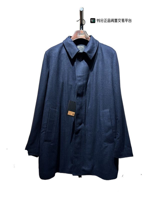 Ermenegildo Zegna Zegna Men's Wool Cashmere Blend Coat Size US L / EU 52-54 / 3 - 2 Thumbnail