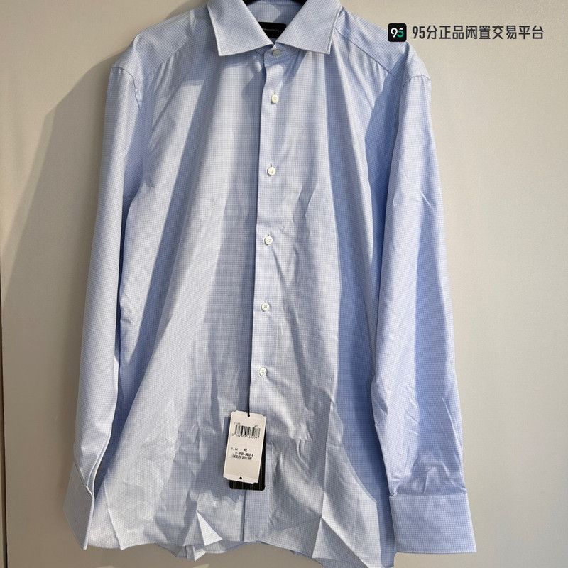 Ermenegildo Zegna Ermenegildo Zegna Trofeo Check Long-Sleeve Shirt Size US XS / EU 42 / 0 - 6 Thumbnail