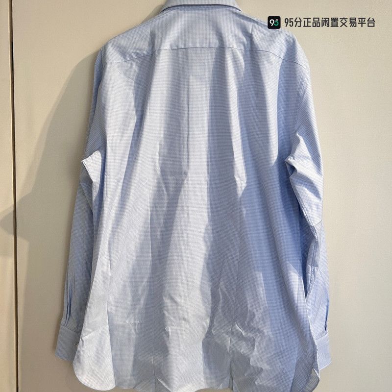 Ermenegildo Zegna Ermenegildo Zegna Trofeo Check Long-Sleeve Shirt Size US XS / EU 42 / 0 - 4 Thumbnail