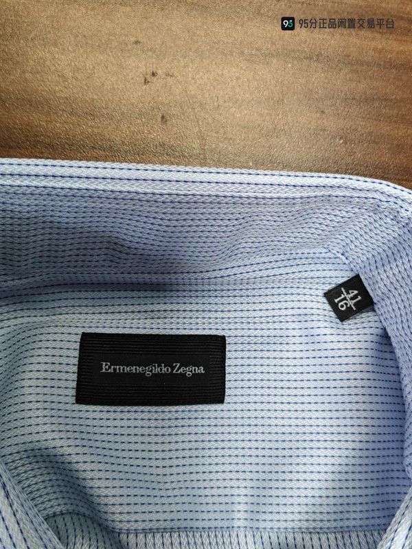 Ermenegildo Zegna Zegna Men's White Long-Sleeve Business Shirt Size US XL / EU 56 / 4 - 4 Thumbnail