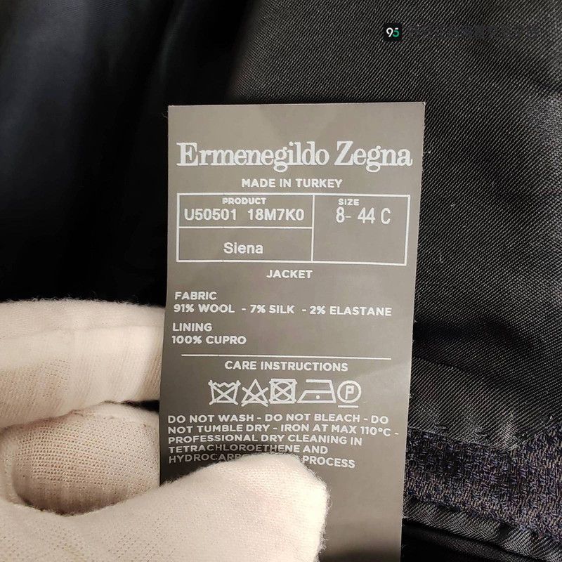 Ermenegildo Zegna Zegna Men's Double-Breasted Lapel Casual Blazer Size US S / EU 44-46 / 1 - 3 Thumbnail