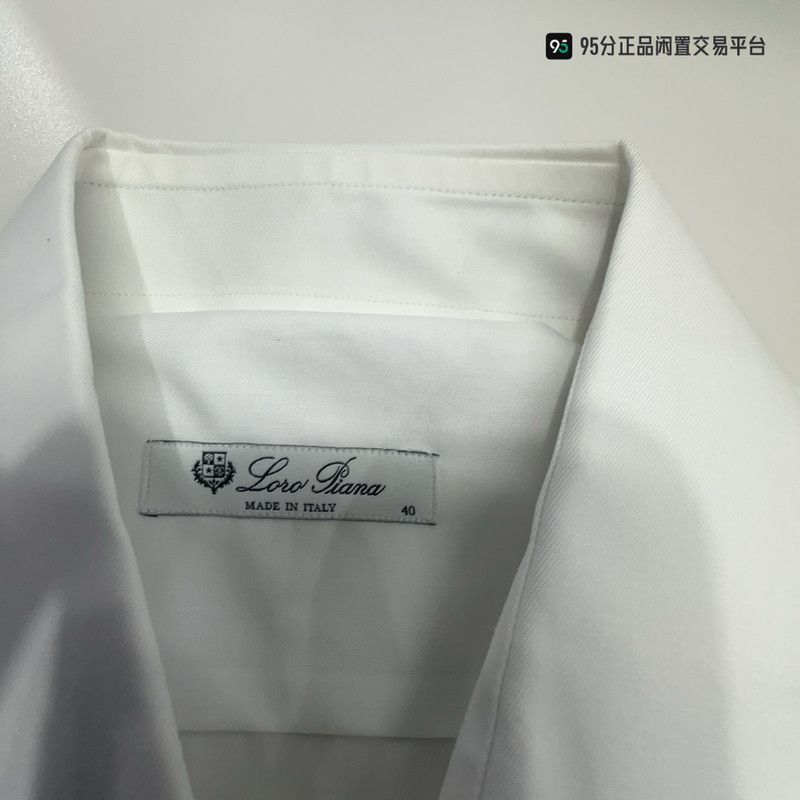 Loro Piana Loro Piana Men's Loose Linen Shirt White Size US XXS / EU 40 - 3 Thumbnail