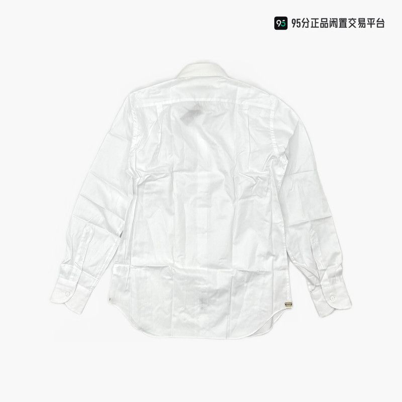 Loro Piana Loro Piana Men's Loose Linen Shirt White Size US XXS / EU 40 - 2 Thumbnail