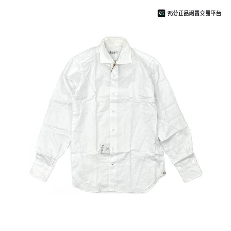 Loro Piana Loro Piana Men's Loose Linen Shirt White Size US XXS / EU 40 - 5 Thumbnail