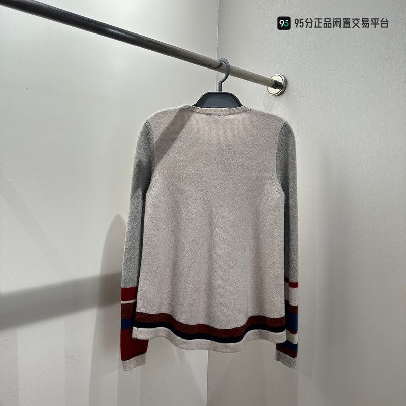 Loro Piana Loro Piana Unisex Pure Cashmere Color Block Sweater Size US XXS / EU 40 - 2 Thumbnail