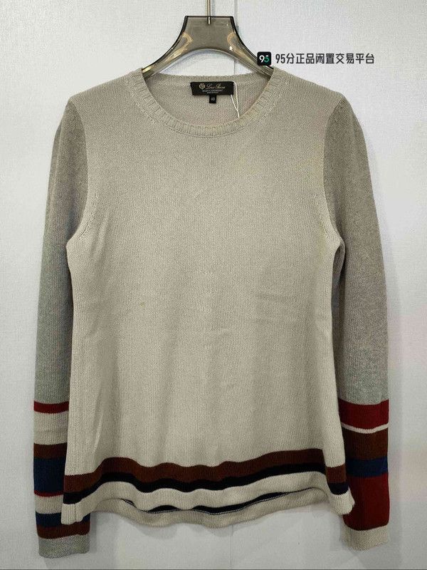 Loro Piana Loro Piana Men's Baby Cashmere Blue Knit Sweater Size US XXS / EU 40 - 4 Thumbnail