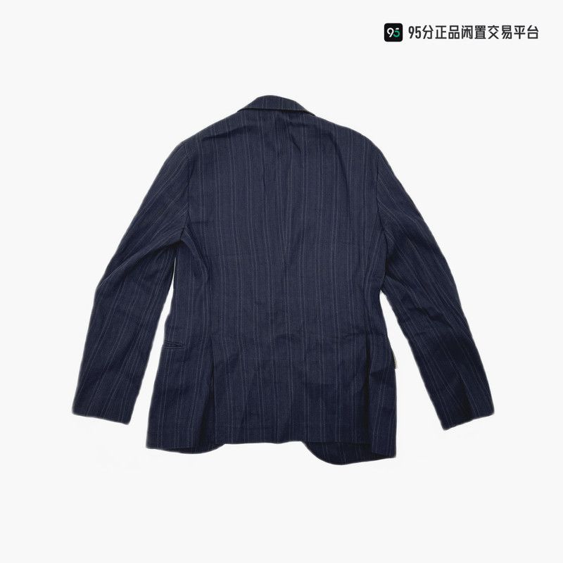 Brunello Cucinelli Brunello Cucinelli Blue Single-Breasted Blazer Size US M / EU 48-50 / 2 - 4 Thumbnail