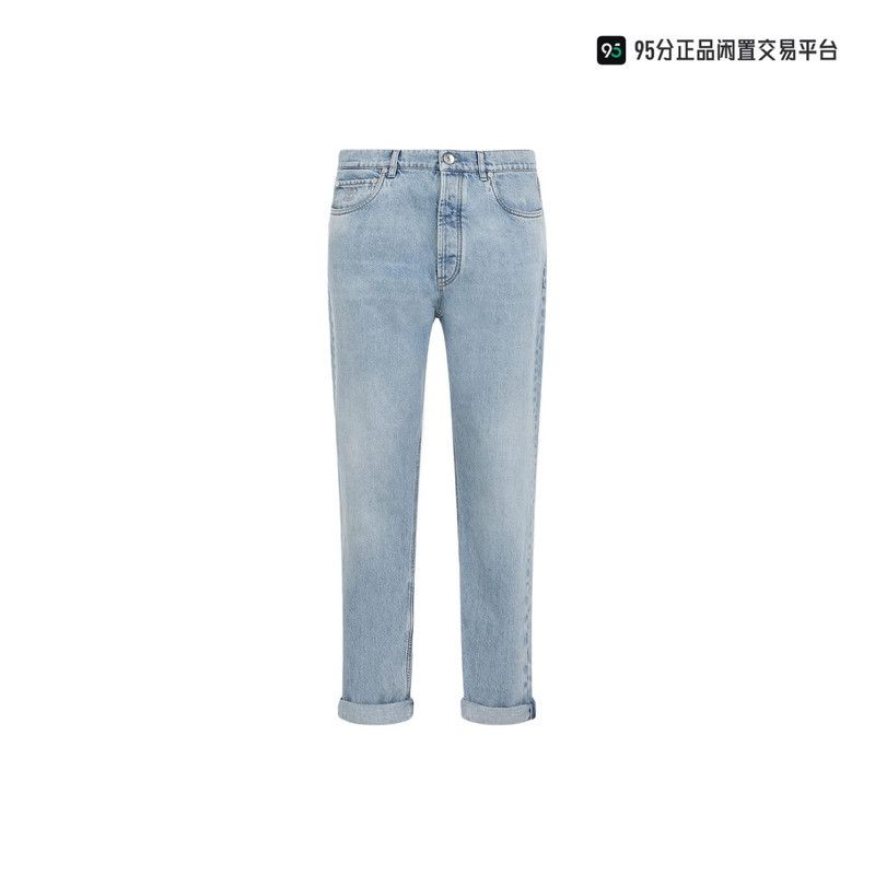 Brunello Cucinelli Brunello Cucinelli Men's Slim Straight-Leg Jeans Size US 32 / EU 48 - 4 Thumbnail
