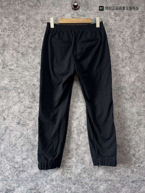 Brunello Cucinelli Brunello Cucinelli Men's Black Drawstring Casual Pants Size US 28 / EU 44 - 2 Thumbnail