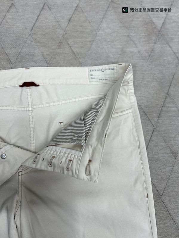 Brunello Cucinelli Brunello Cucinelli Men's Sea Island Cotton Casual Pants Size US 34 / EU 50 - 4 Thumbnail