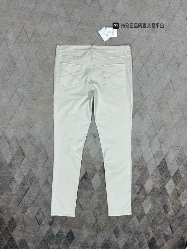 Brunello Cucinelli Brunello Cucinelli Unisex White Casual Pants Size US 32 / EU 48 - 7 Thumbnail