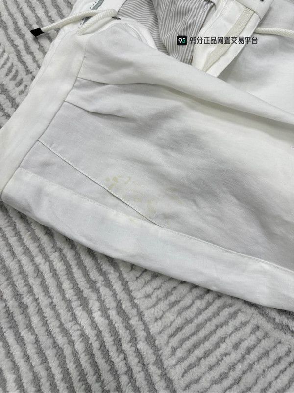 Brunello Cucinelli Brunello Cucinelli SS23 Men's White Casual Pants Size US 30 / EU 46 - 7 Thumbnail