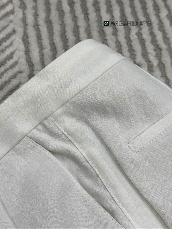 Brunello Cucinelli Brunello Cucinelli SS23 Men's White Casual Pants Size US 30 / EU 46 - 3 Thumbnail