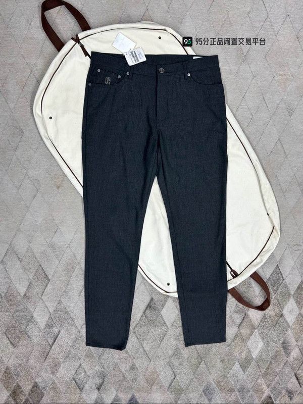 Brunello Cucinelli Brunello Cucinelli Tulle Wool Casual Pants Size US 34 / EU 50 - 2 Thumbnail