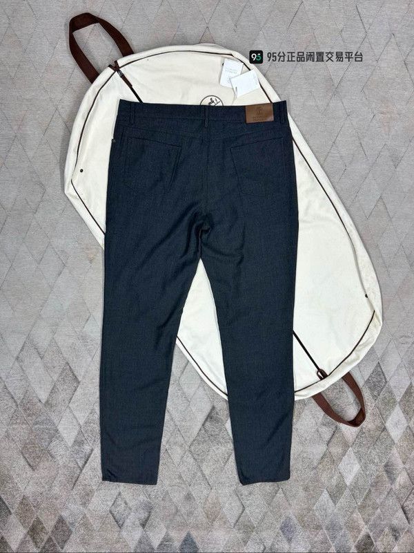 Brunello Cucinelli Brunello Cucinelli Tulle Wool Casual Pants Size US 34 / EU 50 - 5 Thumbnail