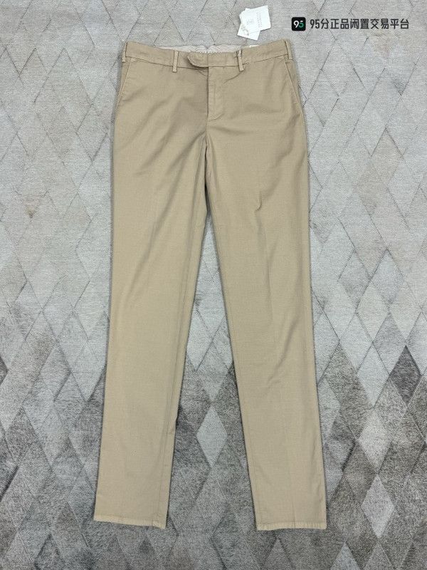 Brunello Cucinelli Brunello Cucinelli Men's Solid Button Mid-Rise Casual Pants Size US 28 / EU 44 - 3 Thumbnail