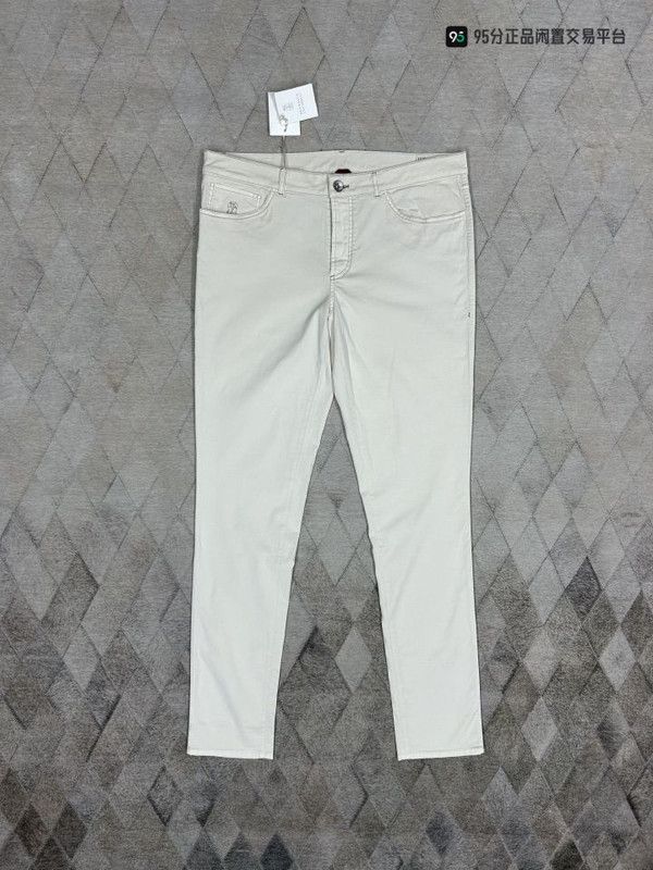 Brunello Cucinelli Brunello Cucinelli Men's Sea Island Cotton Casual Pants Size US 32 / EU 48 - 3 Thumbnail