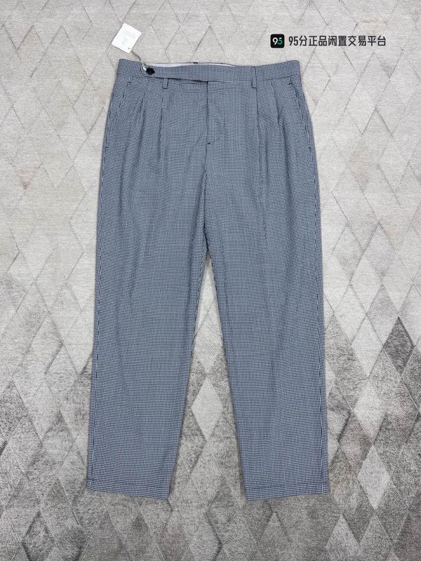 Brunello Cucinelli Brunello Cucinelli Men's Blue Check Casual Pants Size US 32 / EU 48 - 4 Thumbnail